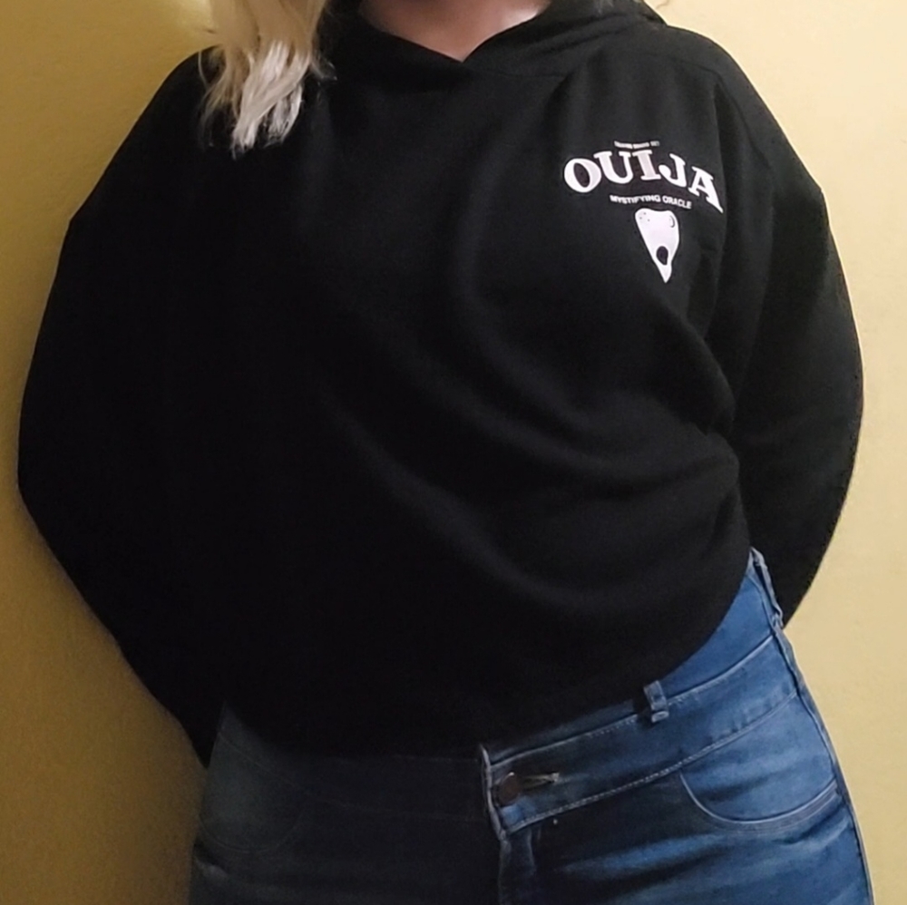 Ouija Crop Pullover Hoodie